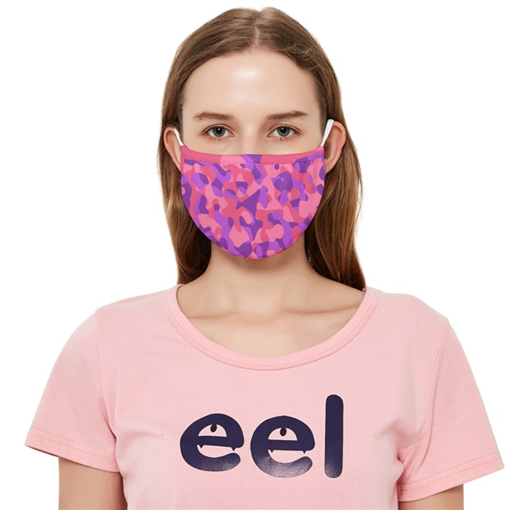 Purple Pink Camouflage Cloth Face Mask (Adult)