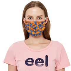 Blue Orange Camouflage Cloth Face Mask (adult)