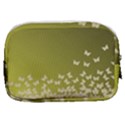 Yellow, gold Gradient Butterflies pattern, cute insects theme Make Up Pouch (Small) View2