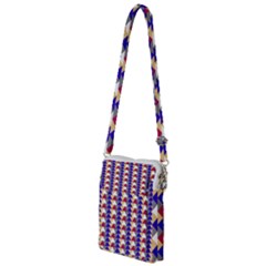 Colorful Triangles Pattern, Retro Style Theme, Geometrical Tiles, Blocks Multi Function Travel Bag by Casemiro