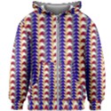 Colorful triangles pattern, retro style theme, geometrical tiles, blocks Kids  Zipper Hoodie Without Drawstring View1