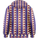 Colorful triangles pattern, retro style theme, geometrical tiles, blocks Kids  Zipper Hoodie Without Drawstring View2