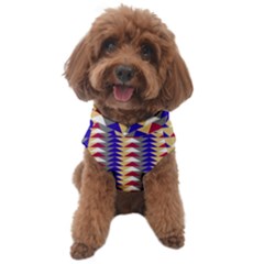 Colorful Triangles Pattern, Retro Style Theme, Geometrical Tiles, Blocks Dog Sweater