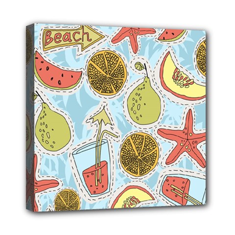 Tropical Pattern Mini Canvas 8  X 8  (stretched) by GretaBerlin