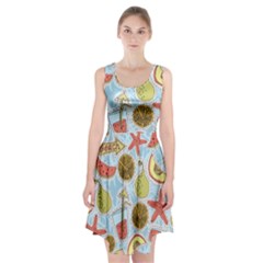 Tropical Pattern Racerback Midi Dress by GretaBerlin