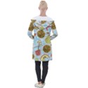 Tropical pattern Longline Hooded Cardigan View2