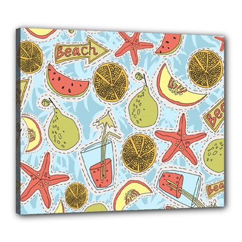 Tropical Pattern Canvas 24  X 20  (stretched) by GretaBerlin