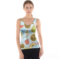 Tropical Pattern Tank Top