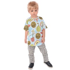 Tropical Pattern Kids  Raglan Tee