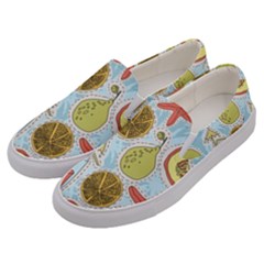 Tropical Pattern Men s Canvas Slip Ons by GretaBerlin