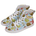 Tropical pattern Women s Hi-Top Skate Sneakers View2