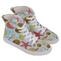 Tropical pattern Women s Hi-Top Skate Sneakers View3