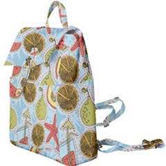 Tropical Pattern Buckle Everyday Backpack by GretaBerlin