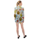 Tropical pattern Long Sleeve Chiffon Shirt View2