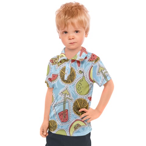 Tropical Pattern Kids  Polo Tee by GretaBerlin