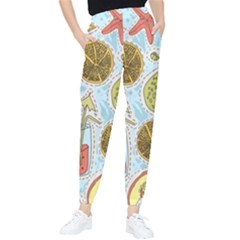 Tropical Pattern Tapered Pants