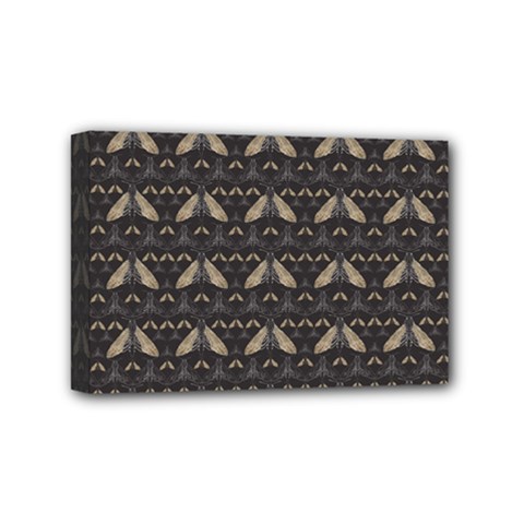 Moth Pattern Mini Canvas 6  X 4  (stretched) by GretaBerlin