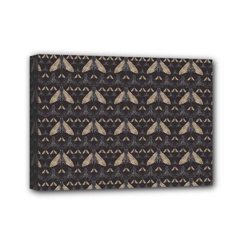 Moth Pattern Mini Canvas 7  X 5  (stretched) by GretaBerlin