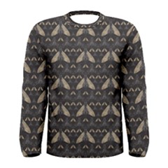 Moth Pattern Men s Long Sleeve Tee