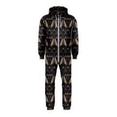 Moth Pattern Hooded Jumpsuit (kids)