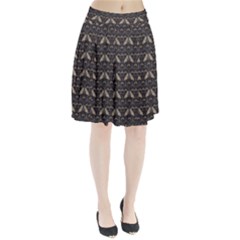 Moth Pattern Pleated Skirt