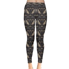 Moth Pattern Inside Out Leggings by GretaBerlin