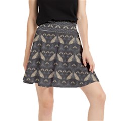 Moth Pattern Waistband Skirt