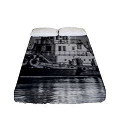 Tugboat At Port, Montevideo, Uruguay Fitted Sheet (full/ Double Size)