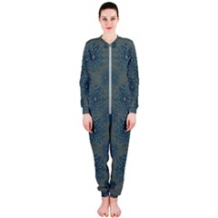 Decorative Wheat Wreath Stars Onepiece Jumpsuit (ladies)  by pepitasart