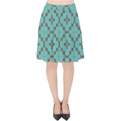 Tiles Velvet High Waist Skirt by Sobalvarro