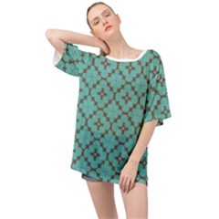 Tiles Oversized Chiffon Top by Sobalvarro