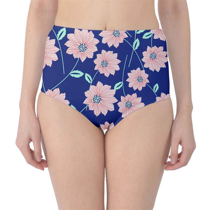 Floral Classic High-Waist Bikini Bottoms