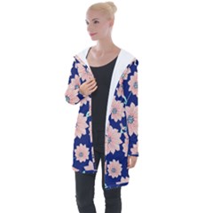 Floral Longline Hooded Cardigan by Sobalvarro