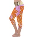 color of world Lightweight Velour Capri Yoga Leggings View2