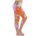 color of world Lightweight Velour Capri Yoga Leggings View3