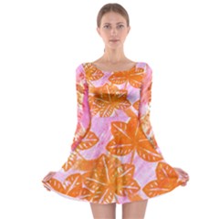 Colorful Long Sleeve Skater Dress by ginnyden