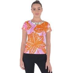 Colorful Short Sleeve Sports Top  by ginnyden