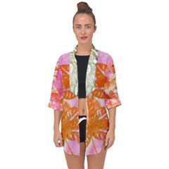 Colorful Open Front Chiffon Kimono by ginnyden