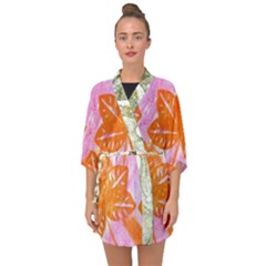 Colorful Half Sleeve Chiffon Kimono by ginnyden