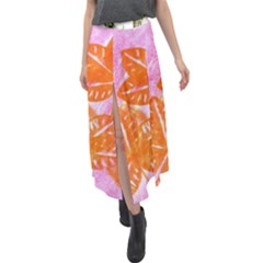 Colorful Velour Split Maxi Skirt by ginnyden