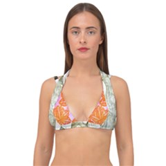 Colorful Double Strap Halter Bikini Top by ginnyden