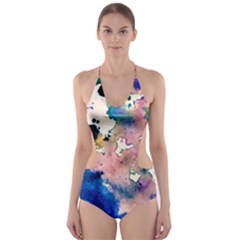 Complementary Contrast Cut-out One Piece Swimsuit by ginnyden