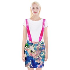 Complementary Contrast Braces Suspender Skirt