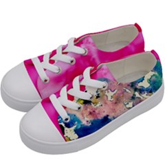 Complementary Contrast Kids  Low Top Canvas Sneakers by ginnyden