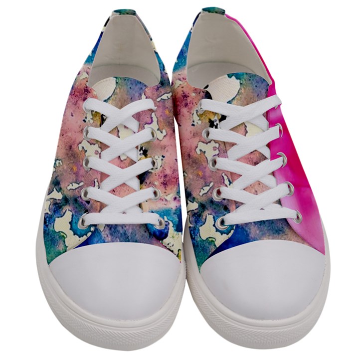 Complementary contrast Women s Low Top Canvas Sneakers