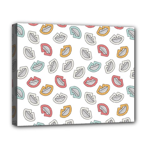 Happy Doodle Laugh Deluxe Canvas 20  X 16  (stretched) by tmsartbazaar