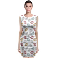 Happy Doodle Laugh Classic Sleeveless Midi Dress by tmsartbazaar