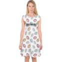 Happy Doodle Laugh Capsleeve Midi Dress View1