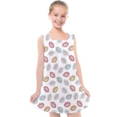 Happy Doodle Laugh Kids  Cross Back Dress by tmsartbazaar