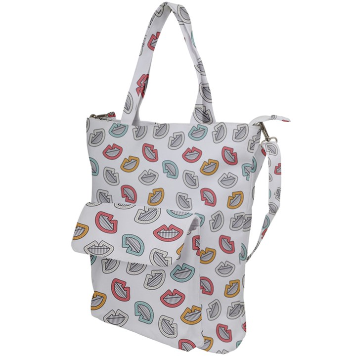 Happy Doodle Laugh Shoulder Tote Bag